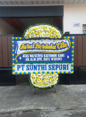Papan Bunga Duka di Cinere